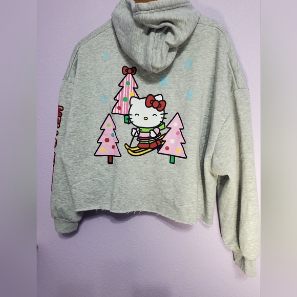 Aeropostale Gray Hello Kitty Hoodie LG To XXL - Picture 4 of 7